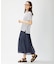 【洗える】ブライトスパンボイルAタック スカート