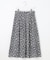 【洗える】ポリエステルデシンフラワープリント スカート