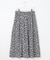 【洗える】ポリエステルデシンフラワープリント スカート