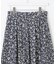 【洗える】ポリエステルデシンフラワープリント スカート