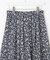 【洗える】ポリエステルデシンフラワープリント スカート
