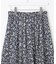 【洗える】ポリエステルデシンフラワープリント スカート