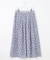 【洗える】ポリエステルデシンフラワープリント スカート