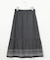 【洗える】P/スパンローンパネルフラワープリント スカート
