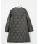 高密度タフタ キルティング ロング コート
