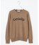 【洗える】CASHMERE BLEND ロゴ ニット