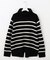 【洗える】MERINO CASHMERE オフタートル ボーダー ニット
