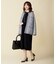 【洗える】TWEED KNIT ミドル カーディガン