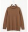 【WEB限定・洗える】 EIGER CORD タートルネック チュニック ニット