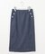 【洗える】 セルロースシャンブレー タイト ナロー スカート