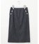 【洗える】 セルロースシャンブレー タイト ナロー スカート
