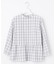 【洗える】 セルロースチェック スタンドカラー ブラウス