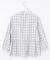 【洗える】 セルロースチェック スタンドカラー ブラウス