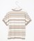【洗える】 レーヨンエリートストレッチ ランダムボーダー ニット Tシャツ