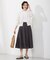 【洗える】 ジオメトリック ギャザー スカート