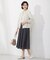 【洗える】 ジオメトリック ギャザー スカート