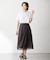 【WEB限定カラーあり・洗える】 ブライトスパンボイル スカート