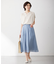 【WEB限定カラーあり・洗える】 ブライトスパンボイル スカート