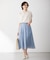 【WEB限定カラーあり・洗える】 ブライトスパンボイル スカート
