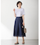 【WEB限定カラーあり・洗える】 ブライトスパンボイル スカート