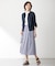 【洗える】アセVis ギンガム スカート