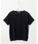 【洗える・抗菌防臭】Pattern シャドーボーダー ニット Tシャツ