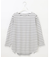 ボーダー TEE シャツテール カットソー