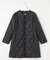 【洗える】高密度タフタ キルティング ロング コート