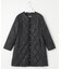 【洗える】高密度タフタ キルティング ロング コート