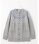 【洗える】FAIR ISLE 求心編み カーディガン