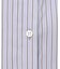 【洗える】BEZ ストライプ フリルネック ブラウス