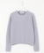 【WEB限定カラーあり・洗える】CLEAR COTTON BLEND サイドスリット ニット