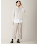 【WEB限定カラーあり・洗える】CLEAR COTTON BLEND サイドスリット ニット