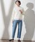 【洗える】BASIC STRETCH DENIM ボーイフィット パンツ