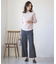 【洗える】RAYON STRETCH PLAIN クルーネック ニット