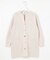 【洗える】ORGANIC GASS COTTON キーネック カーディガン