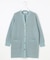 【洗える】ORGANIC GASS COTTON キーネック カーディガン