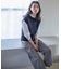 【洗える】LINEN COTTON ニット ベスト