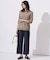 【WEB限定カラーあり・洗える】SILKY RAYON STRETCH ボーダー ニット