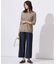 【WEB限定カラーあり・洗える】SILKY RAYON STRETCH ボーダー ニット