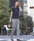 【着丈が選べる・セットアップ対応・洗える・撥水・防汚】コットンFITTYシャーク テーパード パンツ