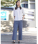 【着丈が選べる・セットアップ対応・洗える・撥水・防汚】コットンFITTYシャーク ワイド アンクル パンツ
