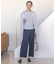 【着丈が選べる・セットアップ対応・洗える・撥水・防汚】コットンFITTYシャーク ワイド アンクル パンツ