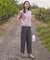 【WEB限定カラーあり・洗える】Lightジョーゼット ワイド パンツ
