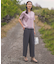 【WEB限定カラーあり・洗える】Lightジョーゼット ワイド パンツ