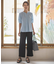 【WEB限定カラーあり・洗える】Lightジョーゼット ワイド パンツ