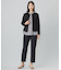 【洗える】PLAIN WEAVE トロ  テーパード パンツ