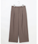 【洗える】T/Rウォッシャブルギャバ ワイド パンツ