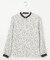【洗える】スパンウェーブフラワープリント ブラウス