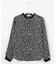 【洗える】スパンウェーブフラワープリント ブラウス